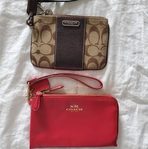 Coach wristlet RED IS SOLD